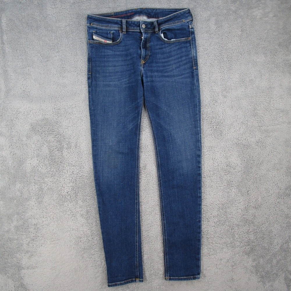 Diesel 1979 Sleenker Skinny Jeans Mens 31x34 Blue Denim Slim Stretch A03596